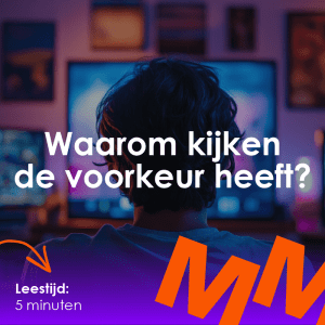 Blog thumbnail Waarom je brein liever eerst kijkt dan leest NL min
